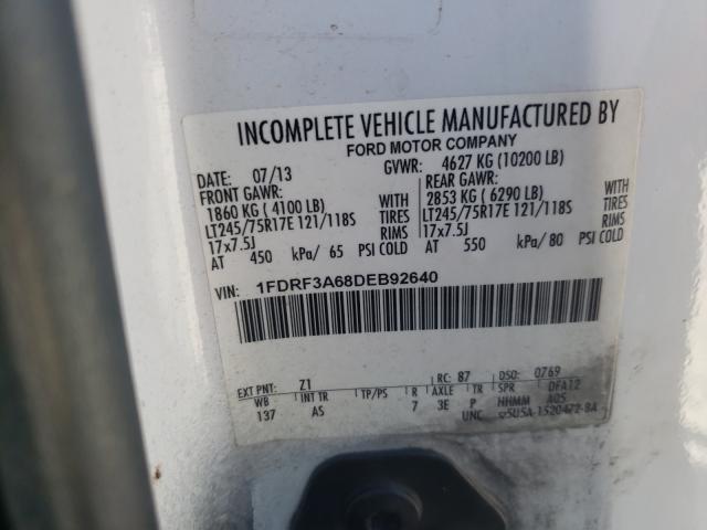 2013 FORD F350 1FDRF3A68DEB92640