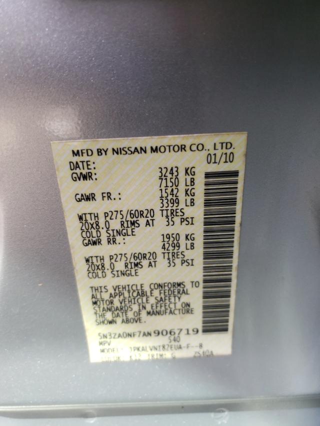 2010 INFINITI QX56 5N3ZA0NF7AN906719