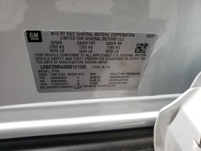 2021 BUICK ENVISION A LRBFZRR43MD121905