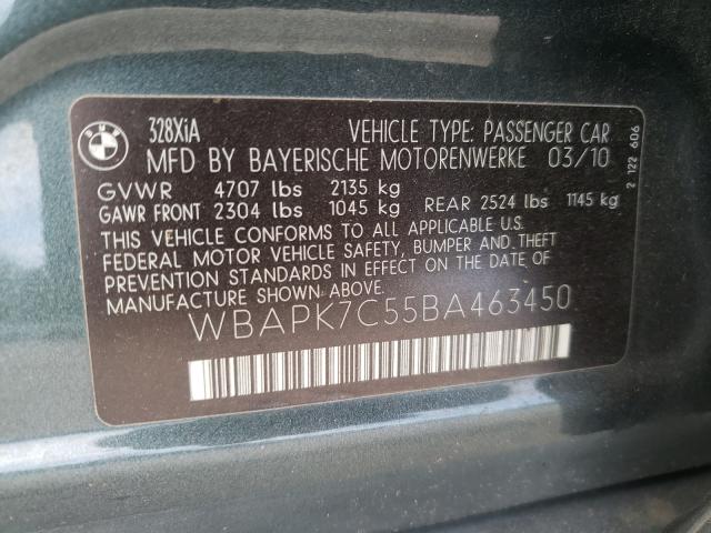 2011 BMW 328 WBAPK7C55BA463450