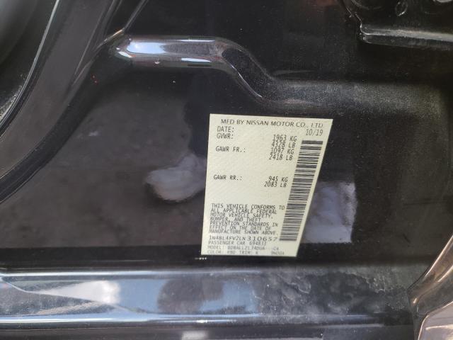 2020 NISSAN ALTIMA PLA 1N4BL4FV2LN310657
