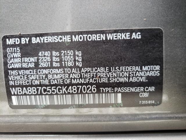 2016 BMW 340 XI WBA8B7C55GK487026