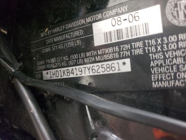 2007 HARLEY-DAVIDSON FLHX 1HD1KB4197Y625861