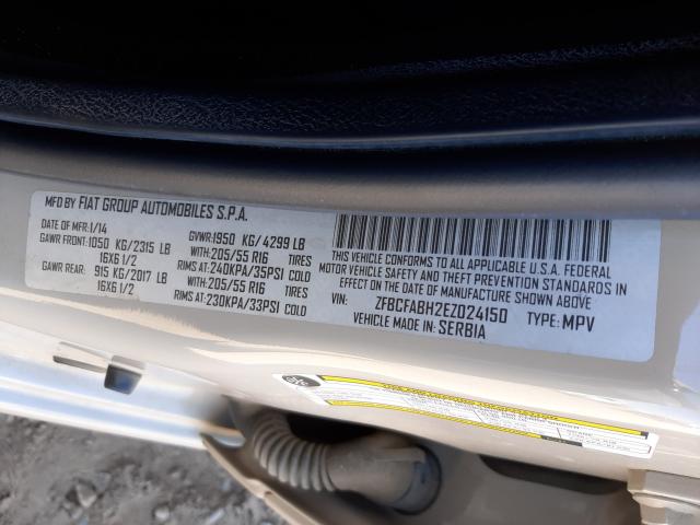 2014 FIAT 500L EASY ZFBCFABH2EZ024150