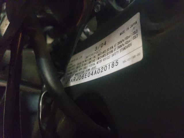 2004 YAMAHA YZFR6 L JYARJ06E04A020185