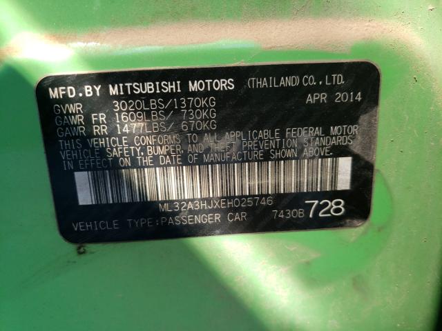 2014 MITSUBISHI MIRAGE DE ML32A3HJXEH025746