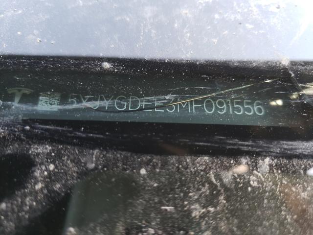 2021 TESLA MODEL Y 5YJYGDEE3MF091556