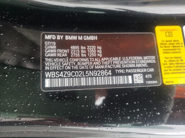 2020 BMW M4 WBS4Z9C02L5N92864