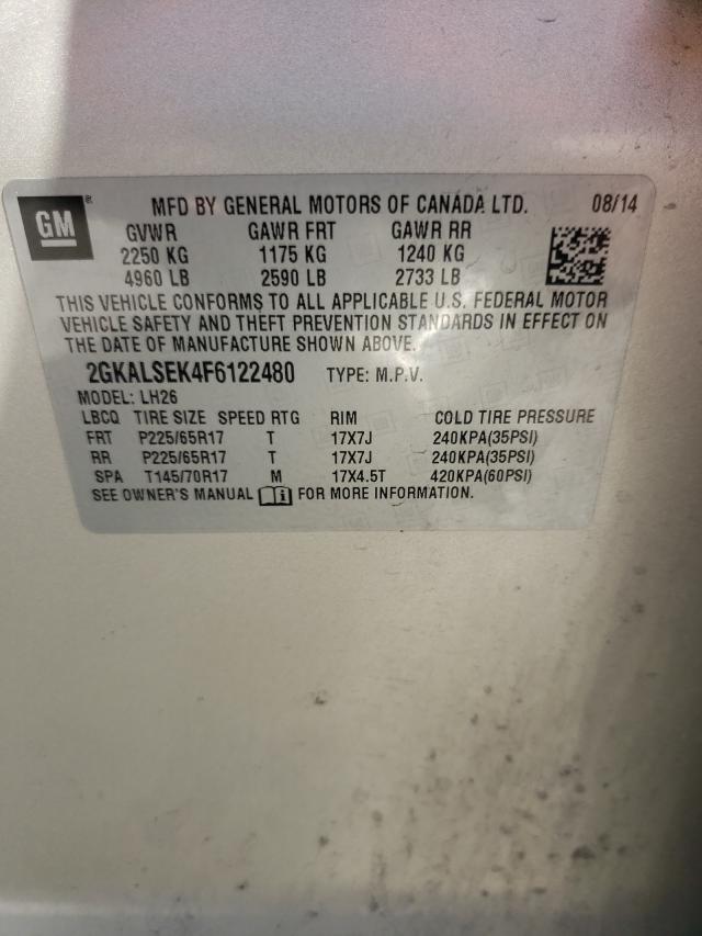 2015 GMC TERRAIN SL 2GKALSEK4F6122480