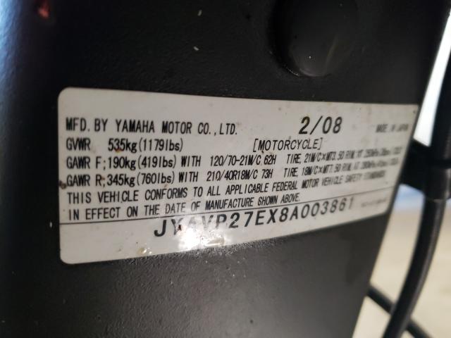 2008 YAMAHA XV1900 CU JYAVP27EX8A003861