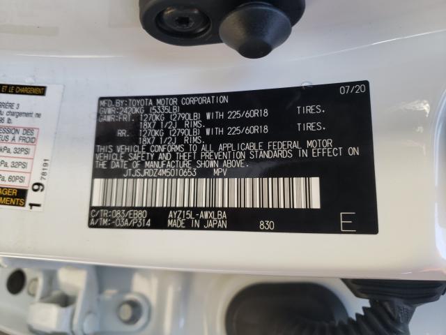 2021 LEXUS NX 300H BA JTJSJRDZ4M5010653
