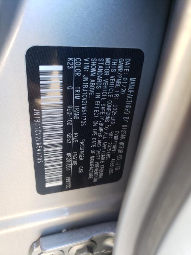 JN1BJ1CV2LW541705 Nissan Rogue Spor 2020. Фото: 9