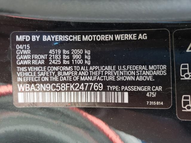 2015 BMW 428 XI WBA3N9C58FK247769