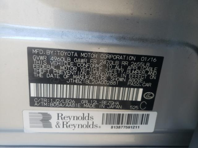 2016 LEXUS GS 350 BAS JTHBZ1BL2GA002881