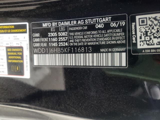 2019 MERCEDES-BENZ E 450 WDD1J6HB5KF116813