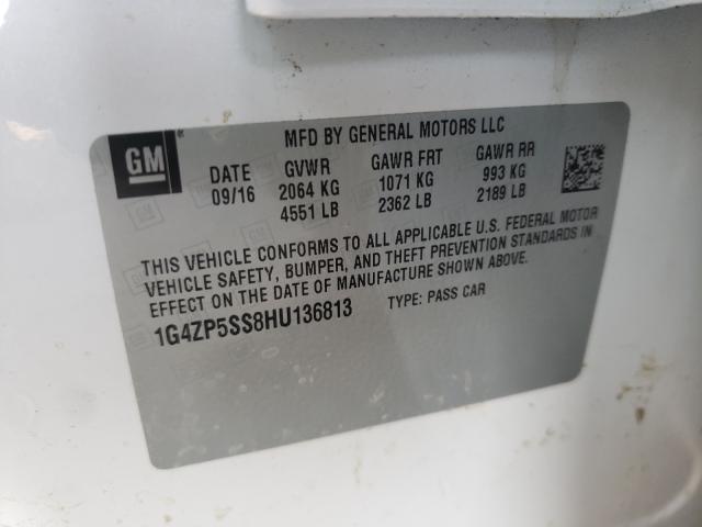 2017 BUICK LACROSSE E 1G4ZP5SS8HU136813