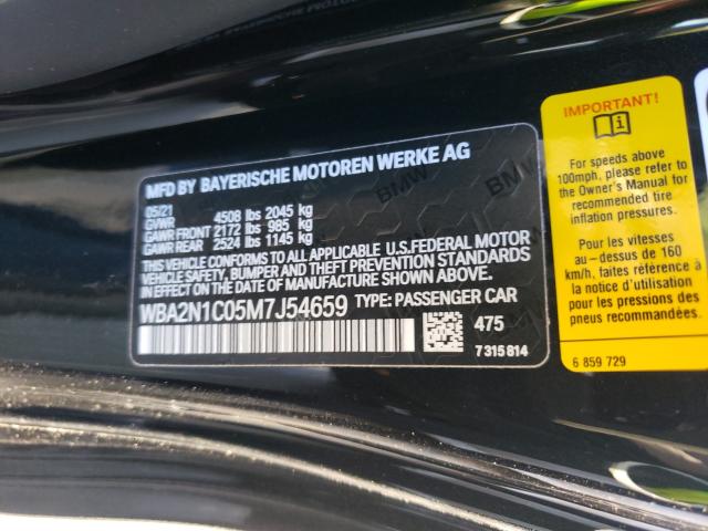 2021 BMW M240I WBA2N1C05M7J54659