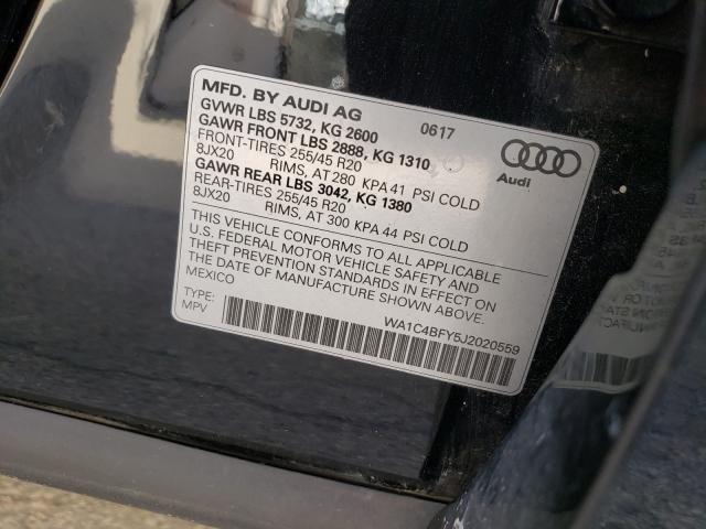 2018 AUDI SQ5 PRESTI WA1C4BFY5J2020559