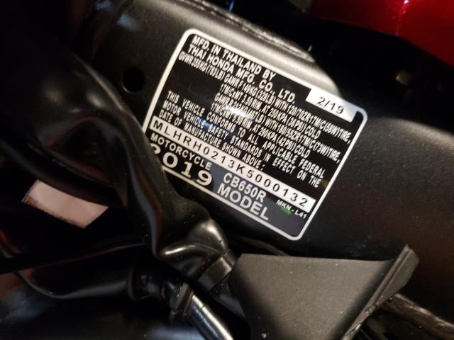 2019 HONDA CB650 R MLHRH0213K5000132
