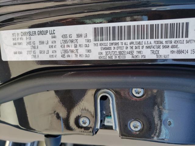 2011 DODGE RAM 2500 3D7UT2CL9BG514492