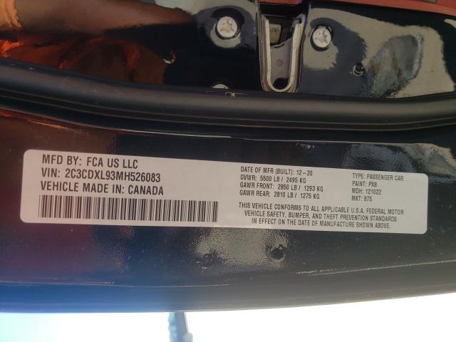 2021 DODGE CHARGER SR 2C3CDXL93MH526083