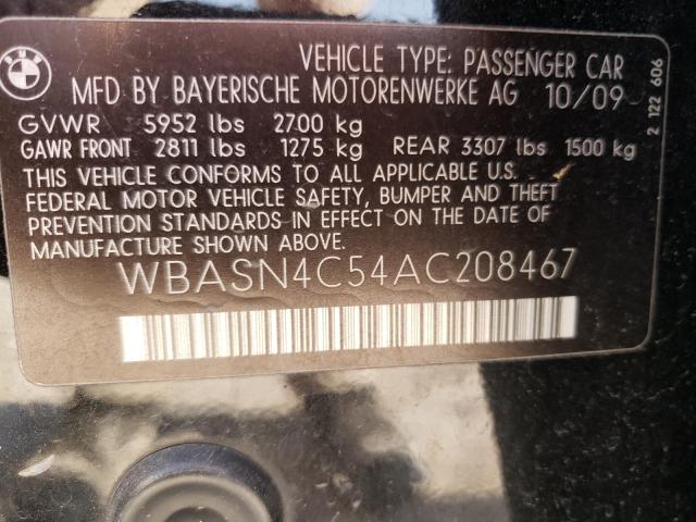 2010 BMW 550 GT WBASN4C54AC208467