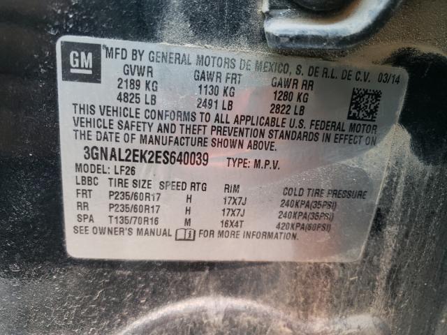 2014 CHEVROLET CAPTIVA 3GNAL2EK2ES640039