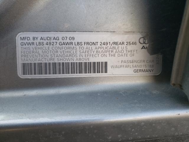 2010 AUDI A4 WAUFFAFL5AN015188