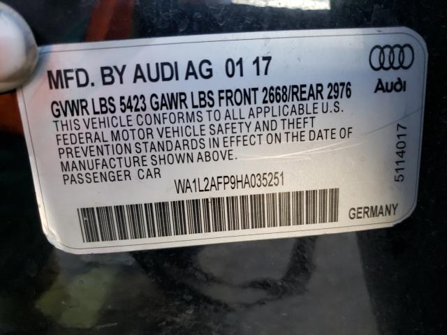 VIN WA1L2AFP9HA095322 2017 Audi Q5, Premium Plus no.10