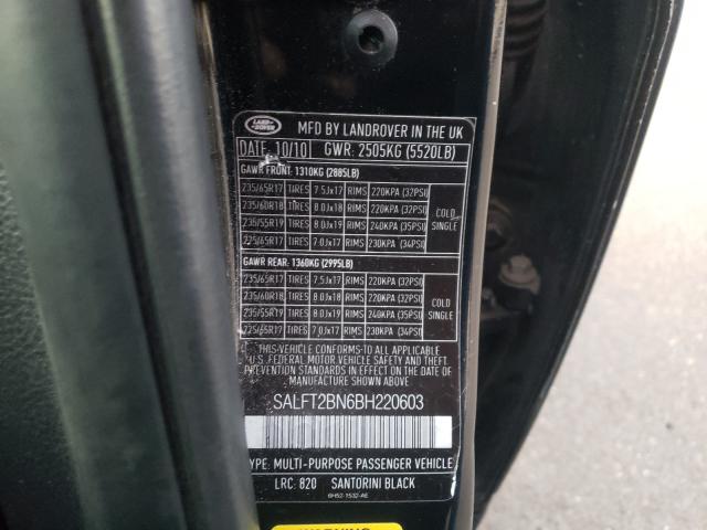 2011 LAND ROVER LR2 HSE LU SALFT2BN6BH220603