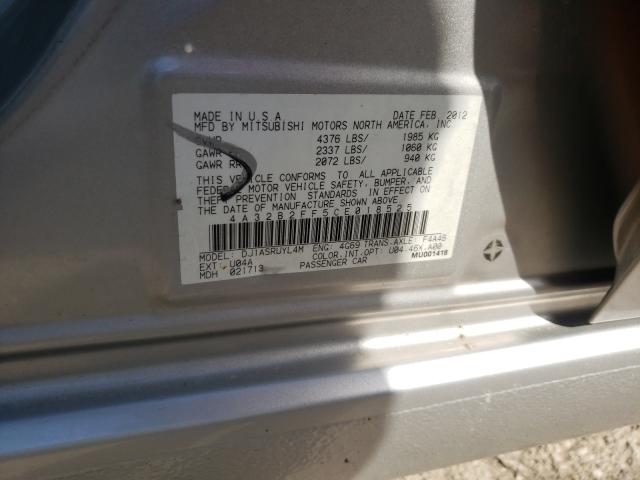 2012 MITSUBISHI GALANT FE 4A32B2FF5CE018525