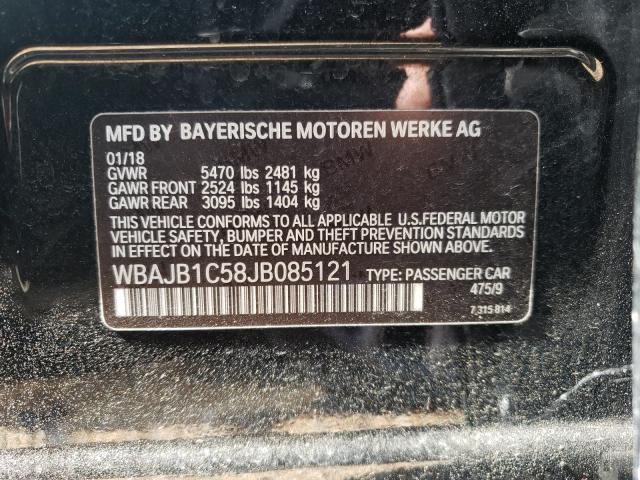 2018 BMW 530XE WBAJB1C58JB085121