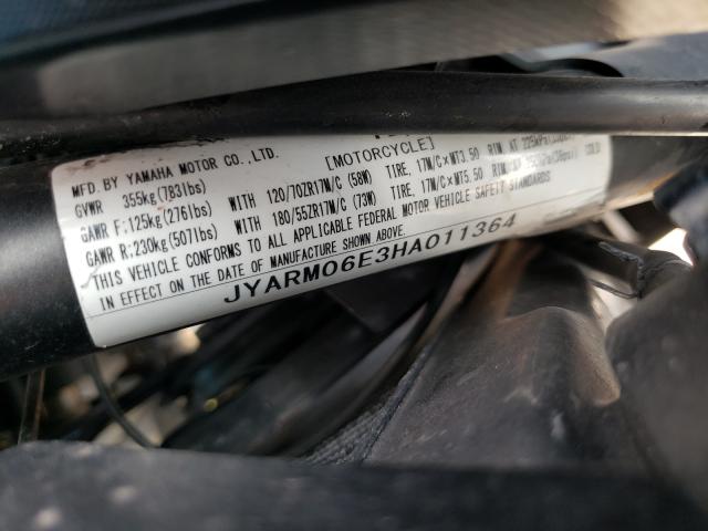 2017 YAMAHA FZ07 JYARM06E3HA011364