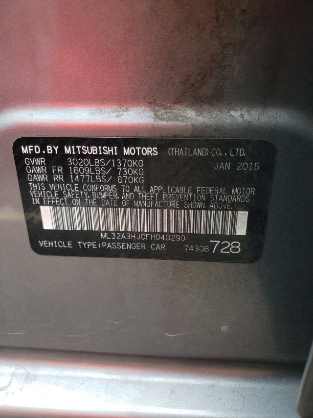 2015 MITSUBISHI MIRAGE DE ML32A3HJ0FH040290