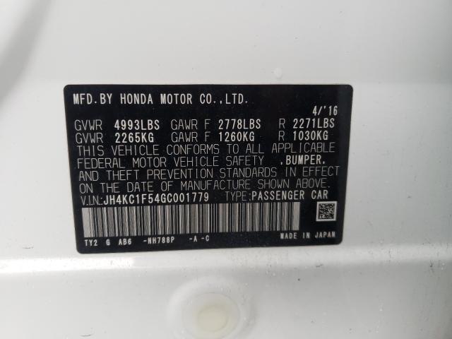 2016 ACURA RLX TECH JH4KC1F54GC001779