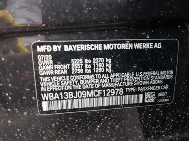 2021 BMW 530 XI WBA13BJ09MCF12978
