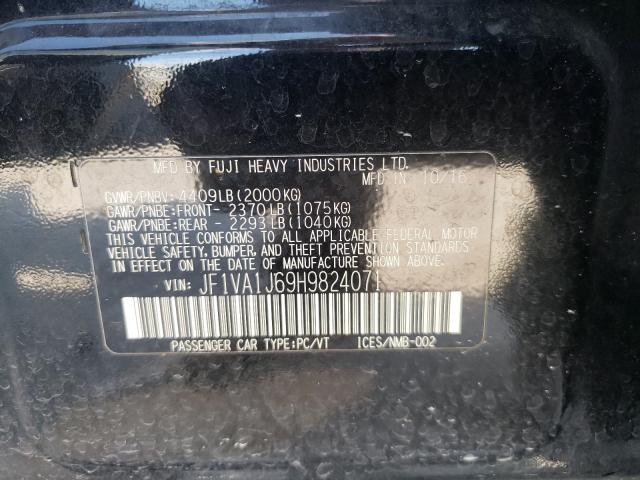 2017 SUBARU WRX LIMITE JF1VA1J69H9824071