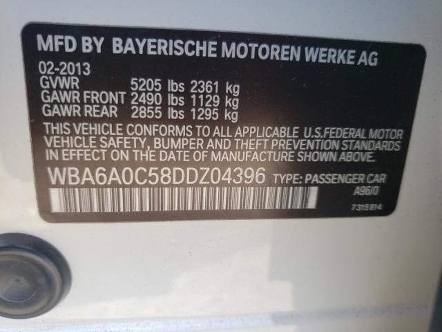 VIN WBA6A0C58DDZ04396 2013 BMW 6 Series, 640 I no.10