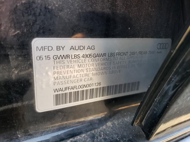 VIN WAUFFAFL0GN001126 2016 Audi A4, Premium Plus S-... no.10