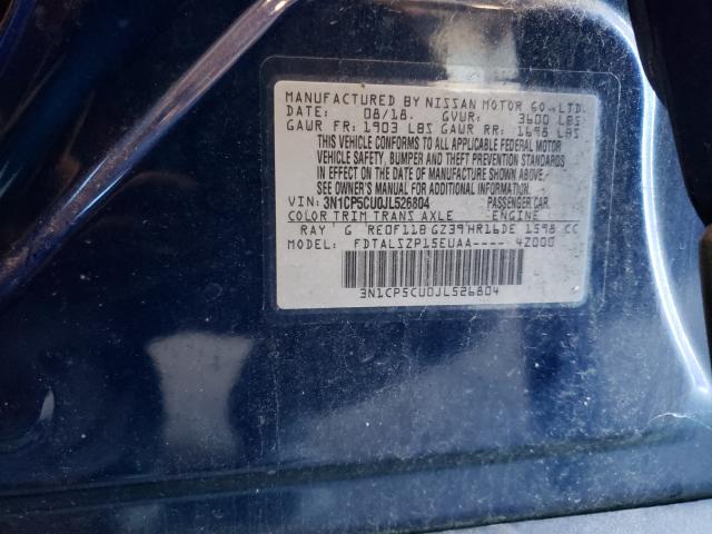2018 NISSAN KICKS 3N1CP5CU0JL526804