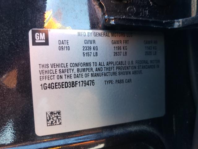 2011 BUICK LACROSSE C 1G4GE5ED3BF179476
