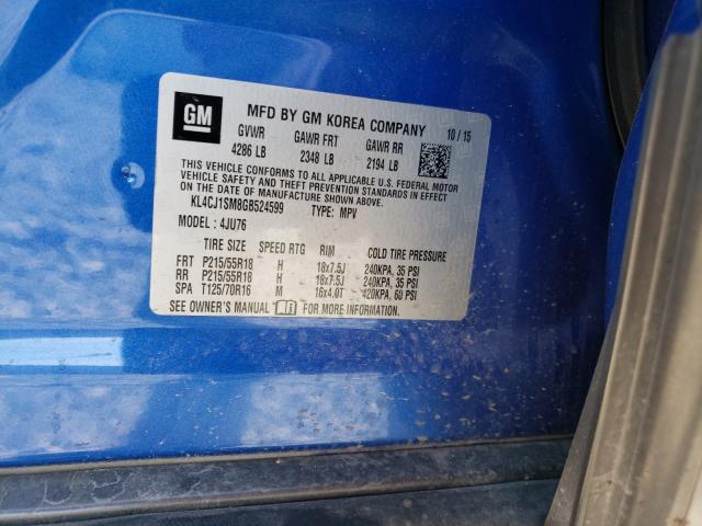 2016 BUICK ENCORE SPO KL4CJ1SM8GB524599