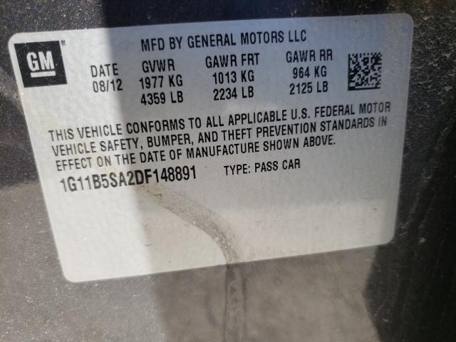 2013 CHEVROLET MALIBU ECO 1G11B5SA2DF148891