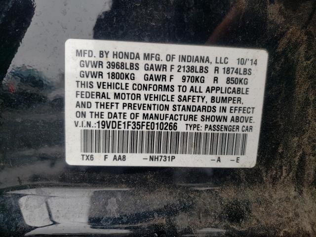 2015 ACURA ILX 20 19VDE1F35FE010266