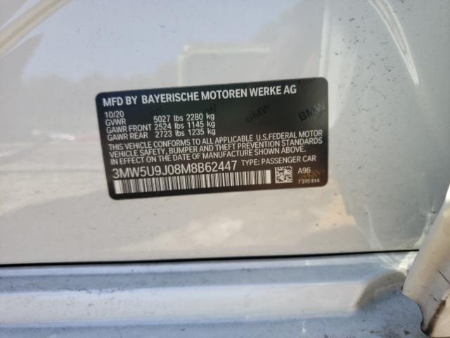 2021 BMW M340XI 3MW5U9J08M8B62447