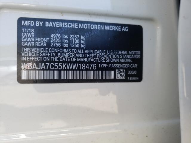 2019 BMW 530 XI WBAJA7C55KWW18476