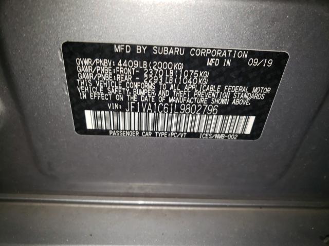 2020 SUBARU WRX PREMIU JF1VA1C61L9802796