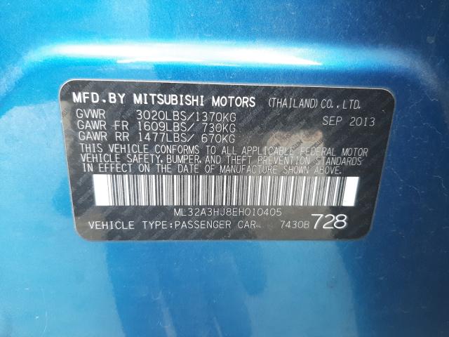 2014 MITSUBISHI MIRAGE DE ML32A3HJ8EH010405