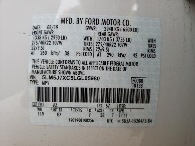 2020 LINCOLN AVIATOR RE 5LM5J7XC5LGL05980