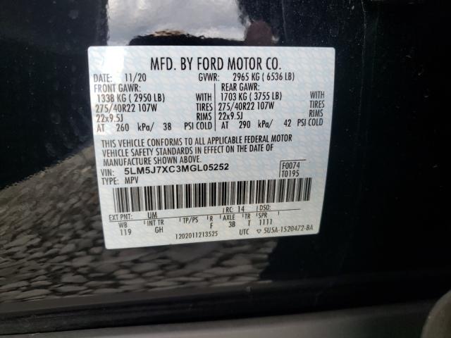 2021 LINCOLN AVIATOR RE 5LM5J7XC3MGL05252